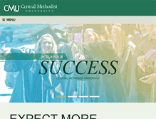 Tablet Screenshot of centralmethodist.edu